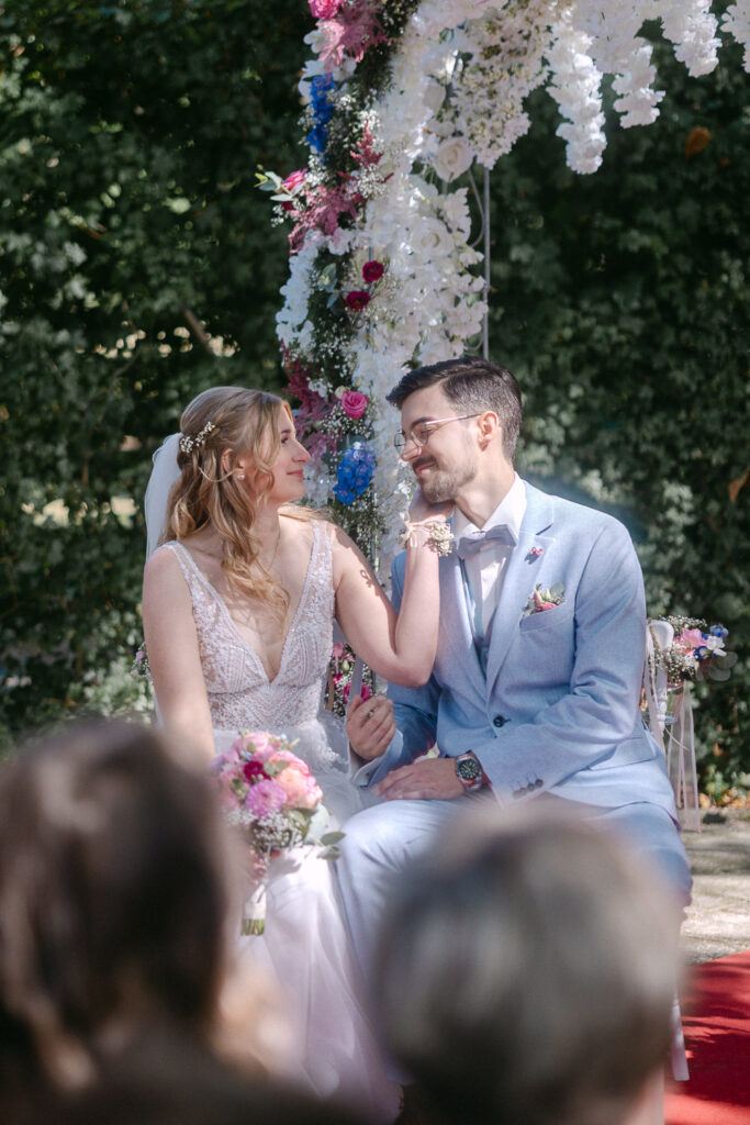 Hochzeit Schloss Breitenfeld Leipzig Heiraten Hochzeitsfotos Fotograf Hochzeitsfotografin freie Trauung Schlossgarten