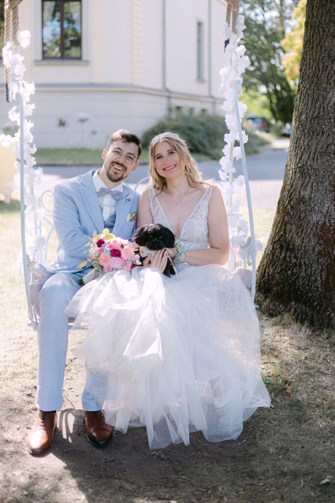 Hochzeit Schloss Breitenfeld Leipzig Heiraten Hochzeitsfotos Fotograf Hochzeitsfotografin freie Trauung Schlossgarten